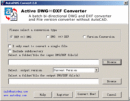 DXF to DWG Converter screenshot